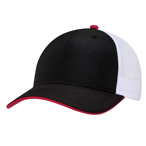 1D640M - Polyester Rip Stop / Polyester Mesh Hat - AJM - Image 2