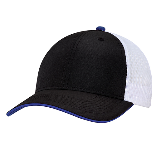 1D640M - Polyester Rip Stop / Polyester Mesh Hat - AJM - Image 3