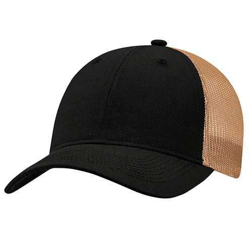 7F640M - Duck Canvas / Polyester Mesh Hat - AJM - Image 3