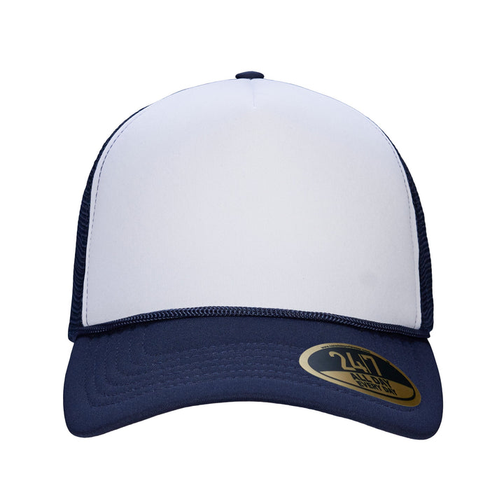 H08210 - Retro 5-Panel Foam Snap Back Trucker Cap - CSW - Image 6