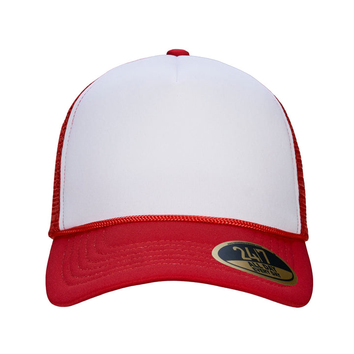 H08210 - Retro 5-Panel Foam Snap Back Trucker Cap - CSW - Image 9