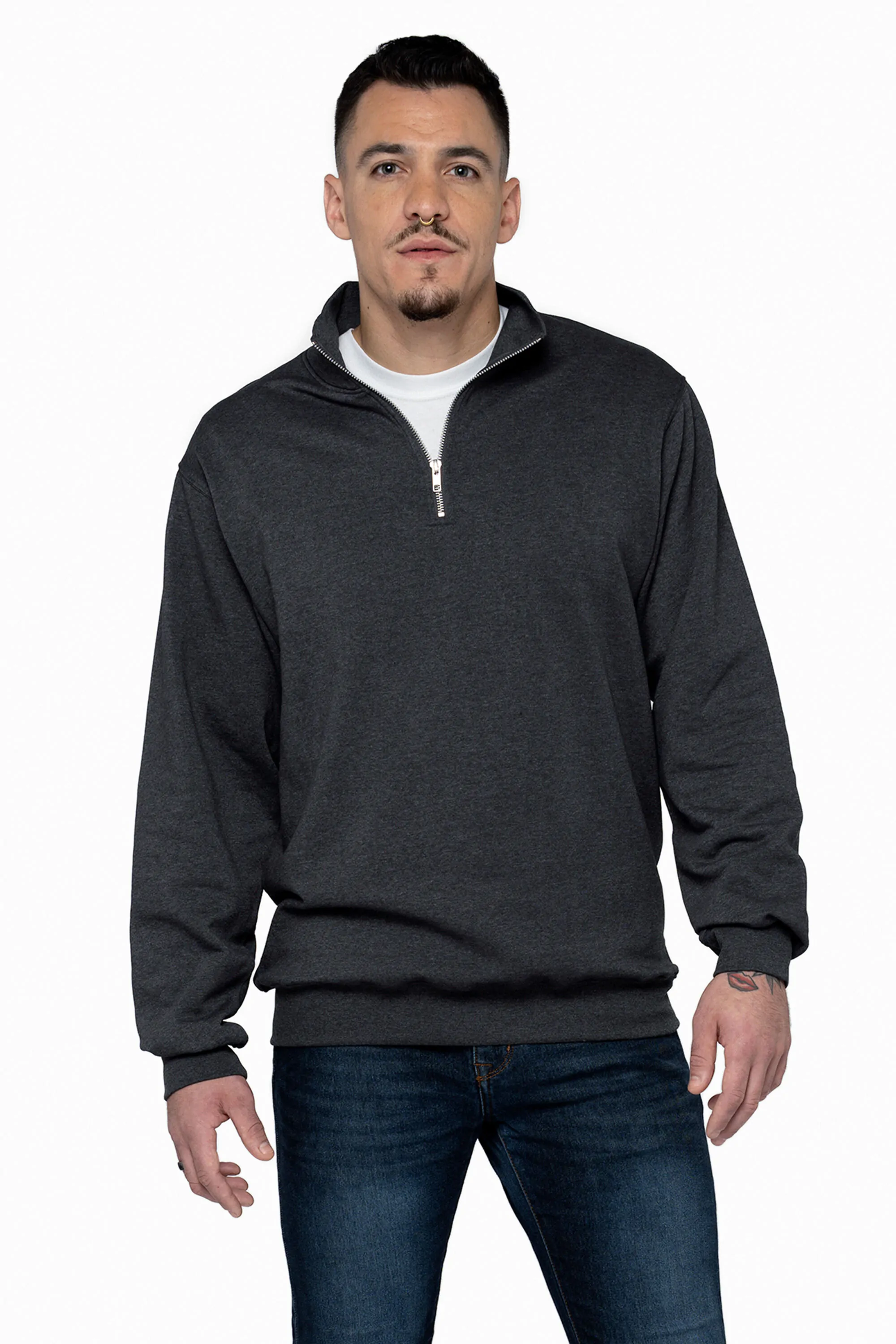 ATCF6700 - Tourbillon Fleece 1/4 Zip Sweatshirt - ATC EARTH WASH