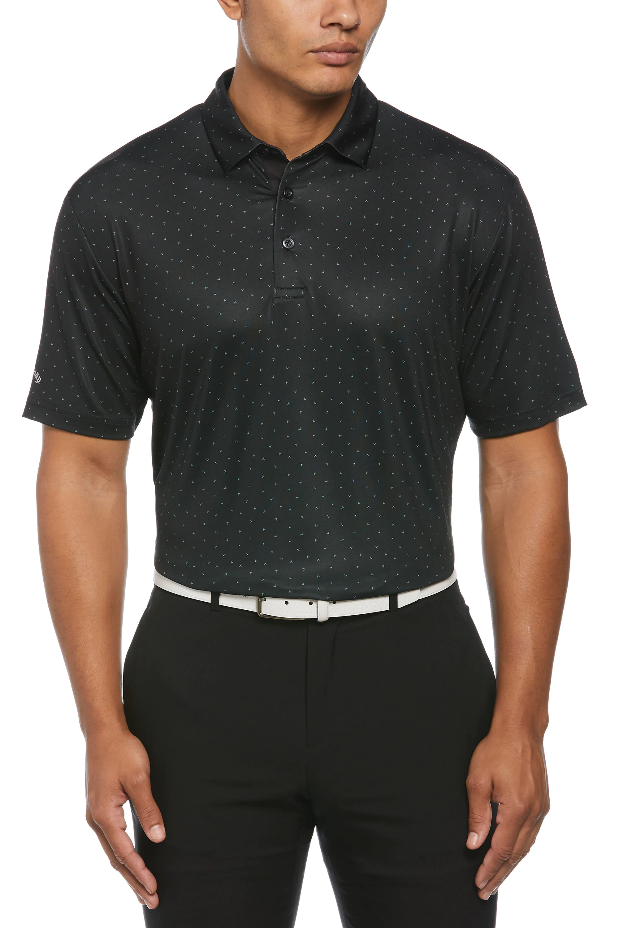 CGM791 - Micro Chev Print Polo - CALLAWAY