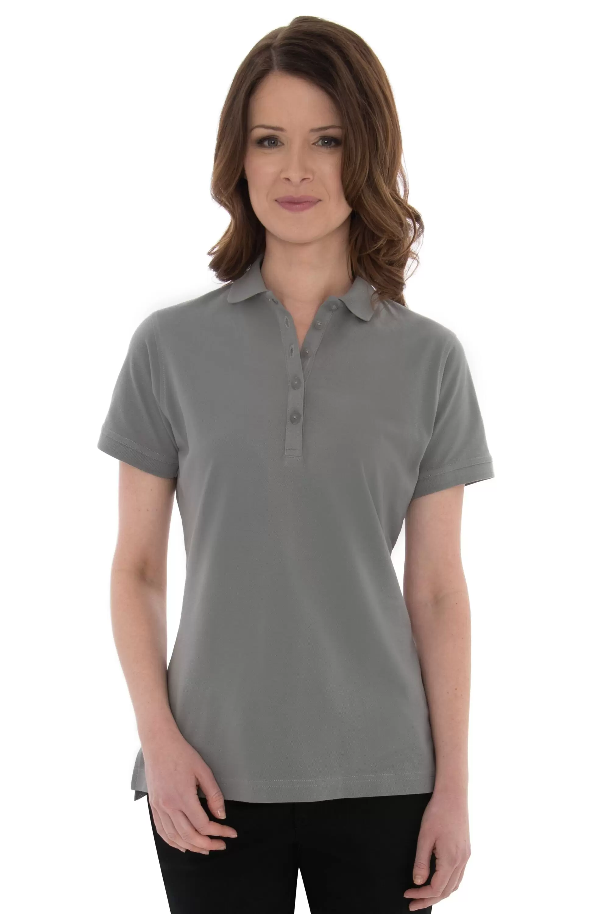 L4023 - Cotton Select Soil Release Ladies Polo - COAL HARBOUR