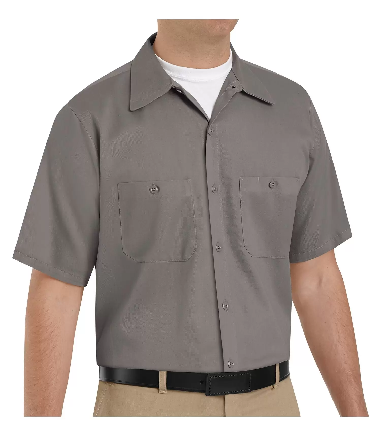 SC40 - Short Sleeve Wrinkle Resistant Cotton Shirt - RED KAP