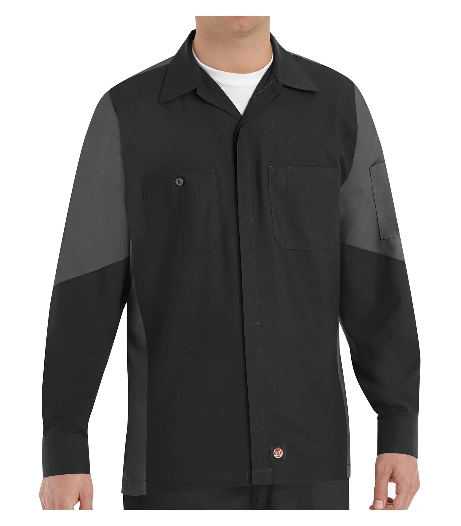 SY10 - Long Sleeve Woven Crew Shirt - RED KAP