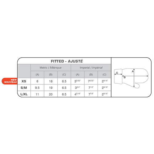 0G500 - Acrylic Mittens with turned down cuffs - AJM - Image 3