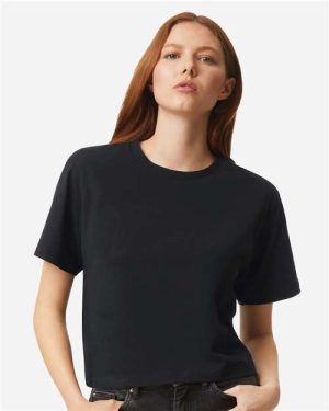 102 - Women's Fine Jersey Boxy Tee - American Apparel