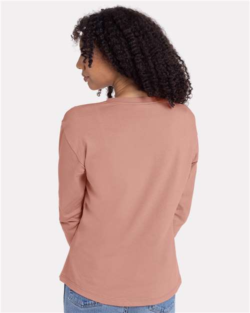 3911 - Women's Cotton Relaxed Long Sleeve T-Shirt - Next Level - Image 9