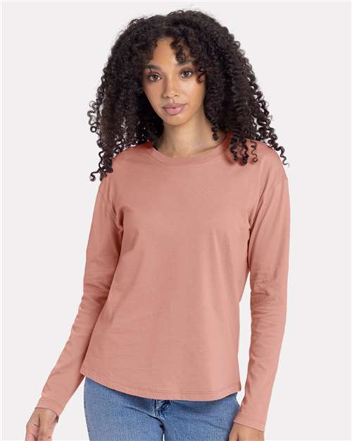 3911 - Women's Cotton Relaxed Long Sleeve T-Shirt - Next Level - Image 7