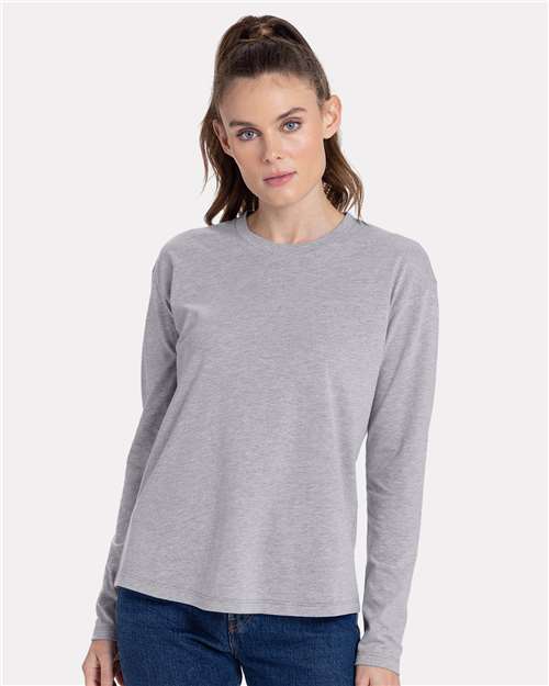 3911 - Women's Cotton Relaxed Long Sleeve T-Shirt - Next Level - Image 12
