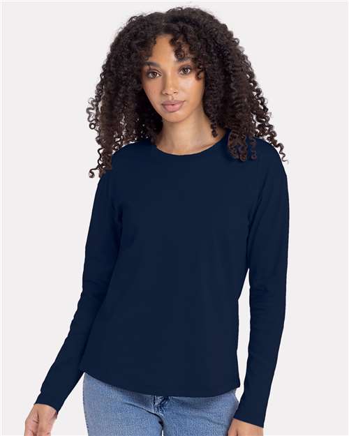 3911 - Women's Cotton Relaxed Long Sleeve T-Shirt - Next Level - Image 18