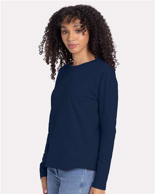 3911 - Women's Cotton Relaxed Long Sleeve T-Shirt - Next Level - Image 19
