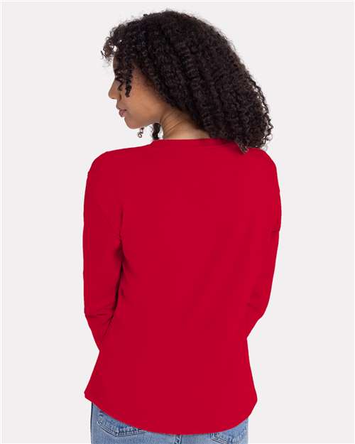 3911 - Women's Cotton Relaxed Long Sleeve T-Shirt - Next Level - Image 26