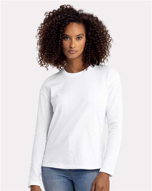 3911 - Women's Cotton Relaxed Long Sleeve T-Shirt - Next Level - Image 29