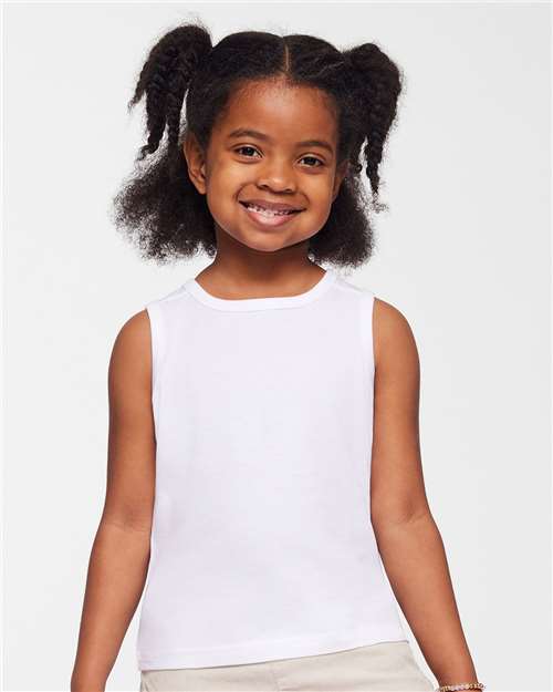 3323 - Toddler Fine Jersey Tank - Rabbit Skins - Image 10