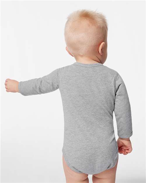 4421 - Infant Fine Jersey Long Sleeve Bodysuit - Rabbit Skins - Image 6