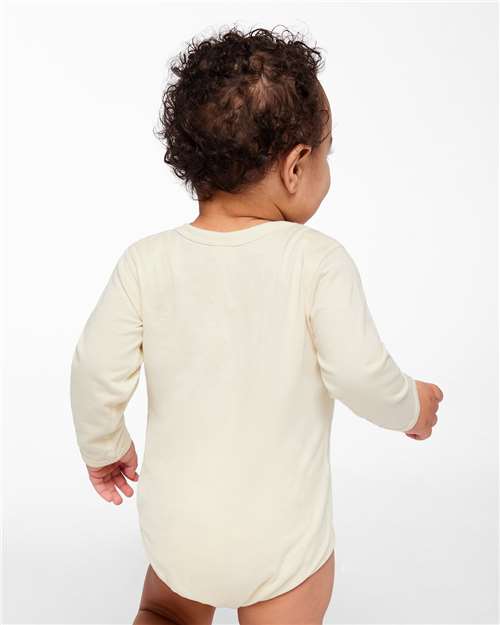 4421 - Infant Fine Jersey Long Sleeve Bodysuit - Rabbit Skins - Image 12