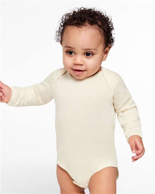 4421 - Infant Fine Jersey Long Sleeve Bodysuit - Rabbit Skins - Image 10
