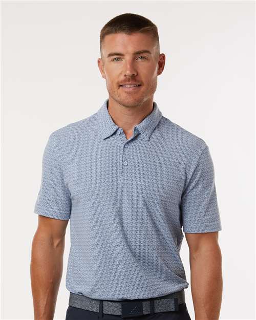 A702 - Men's Blended Printed Polo - Adidas - Image 7