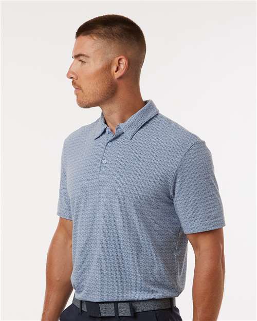 A702 - Men's Blended Printed Polo - Adidas - Image 8
