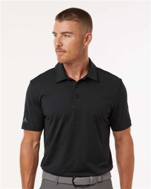 A704 - Men's Textured Stripe Polo - Adidas
