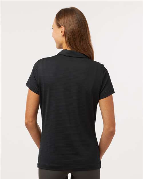 A707 - Women's Textured Stripe Polo - Adidas - Image 3