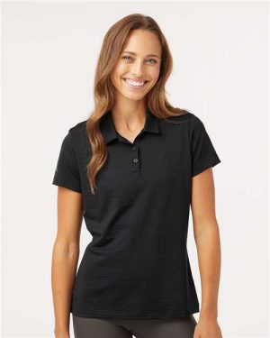 A707 - Women's Textured Stripe Polo - Adidas