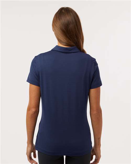 A707 - Women's Textured Stripe Polo - Adidas - Image 9
