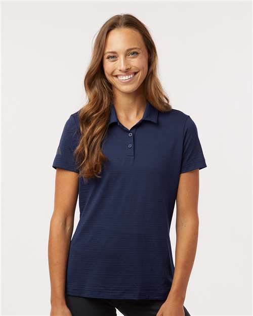 A707 - Women's Textured Stripe Polo - Adidas - Image 7