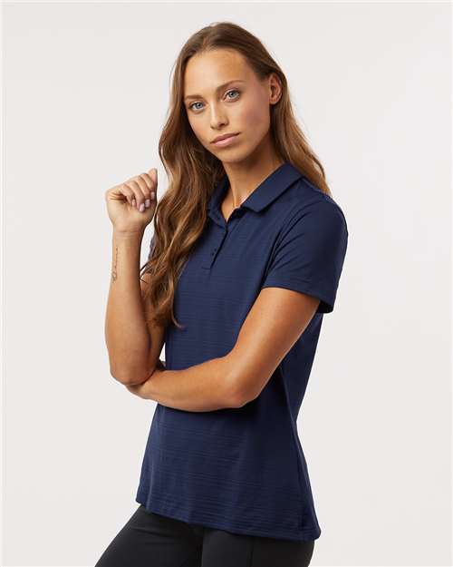 A707 - Women's Textured Stripe Polo - Adidas - Image 8