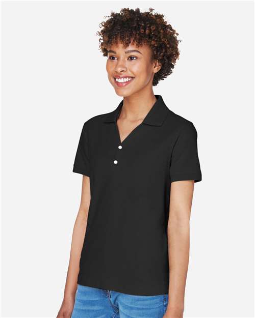D100W - Women's Pima Piqué Polo - Devon & Jones - Image 2