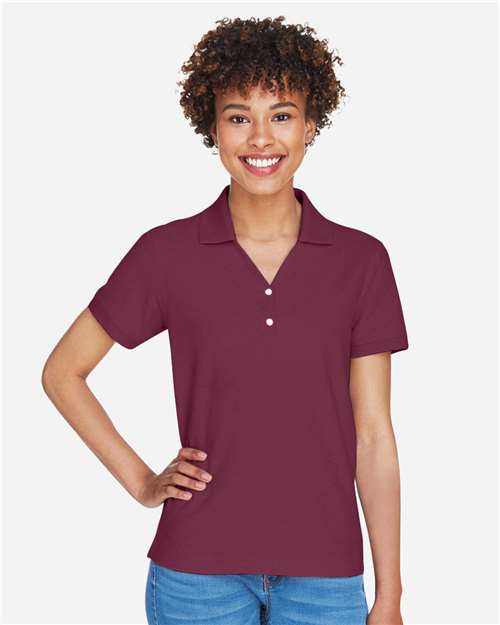 D100W - Women's Pima Piqué Polo - Devon & Jones - Image 6