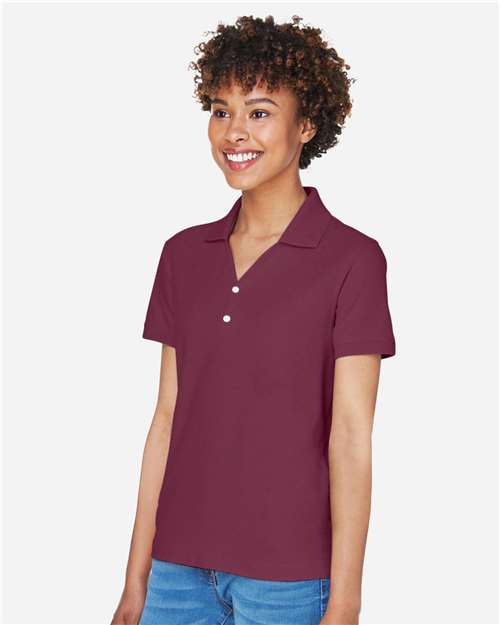 D100W - Women's Pima Piqué Polo - Devon & Jones - Image 7