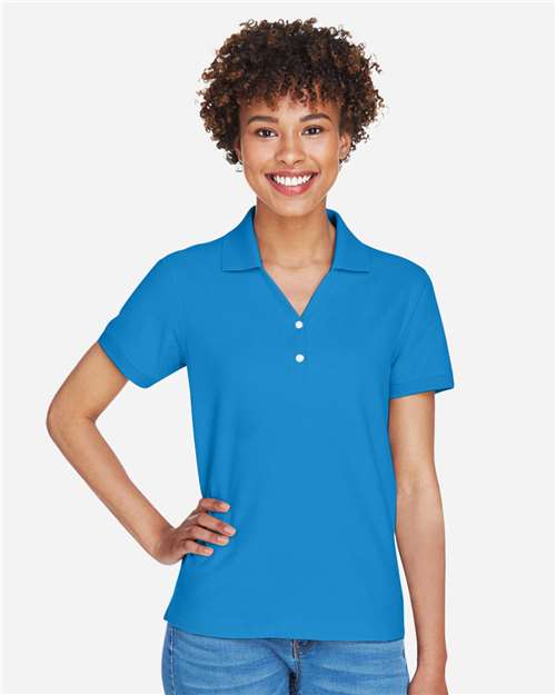 D100W - Women's Pima Piqué Polo - Devon & Jones - Image 11