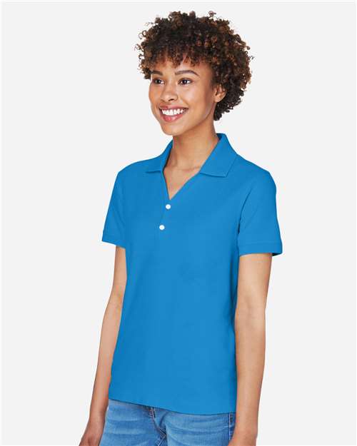 D100W - Women's Pima Piqué Polo - Devon & Jones - Image 12