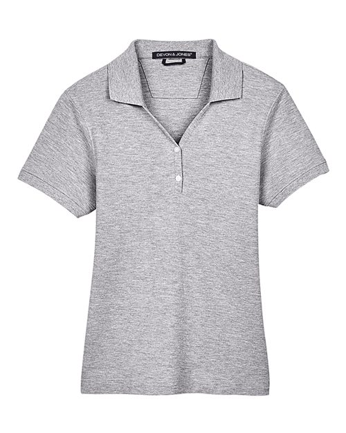 D100W - Women's Pima Piqué Polo - Devon & Jones - Image 19