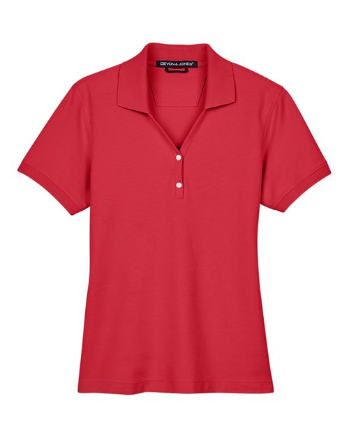 D100W - Women's Pima Piqué Polo - Devon & Jones - Image 29