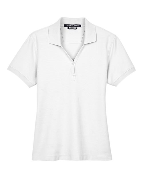 D100W - Women's Pima Piqué Polo - Devon & Jones - Image 39