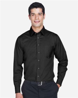 DG530 - Men's Crown Collection® Solid Stretch Twill Woven Dress Shirt - Devon & Jones