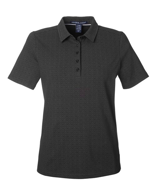 DG101W - Women's Crownlux Performance® Geo Polo - Devon & Jones - Image 4
