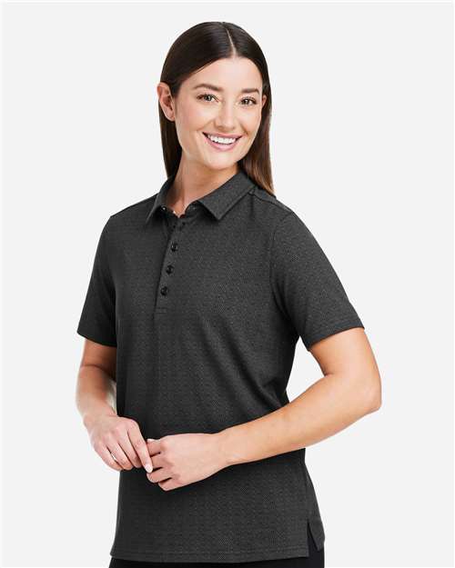 DG101W - Women's Crownlux Performance® Geo Polo - Devon & Jones - Image 2