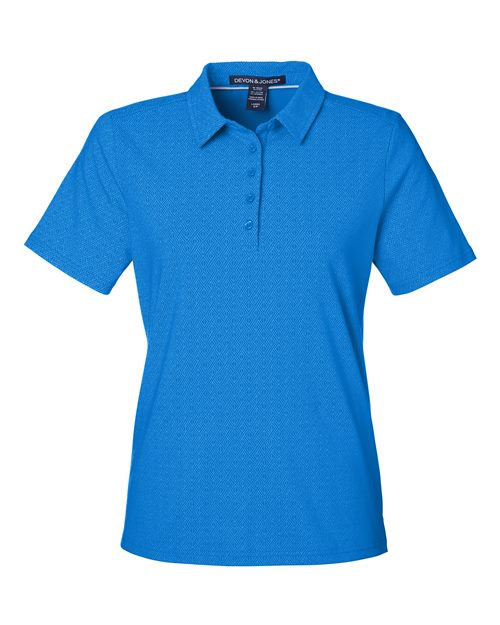 DG101W - Women's Crownlux Performance® Geo Polo - Devon & Jones - Image 10