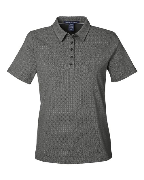 DG101W - Women's Crownlux Performance® Geo Polo - Devon & Jones - Image 16
