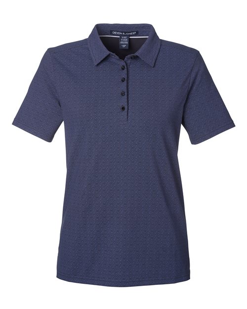 DG101W - Women's Crownlux Performance® Geo Polo - Devon & Jones - Image 22