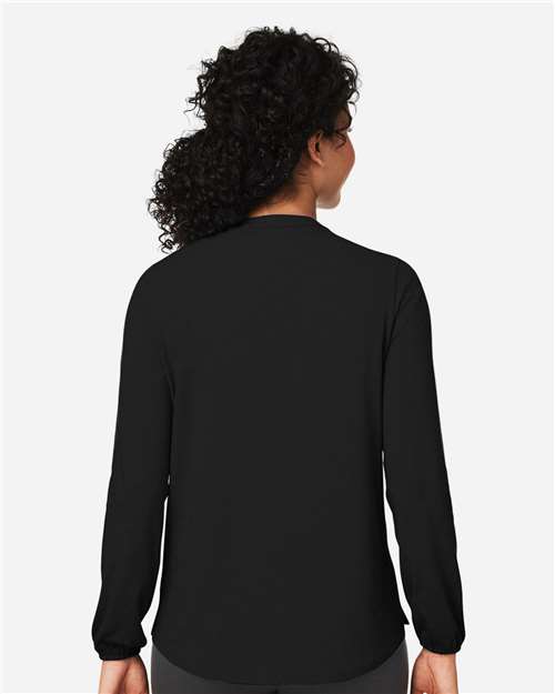 DP122W - Women's Raleigh Half-Placket Knit Top - Devon & Jones - Image 3