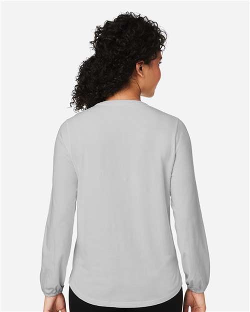 DP122W - Women's Raleigh Half-Placket Knit Top - Devon & Jones - Image 15