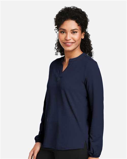 DP122W - Women's Raleigh Half-Placket Knit Top - Devon & Jones - Image 20