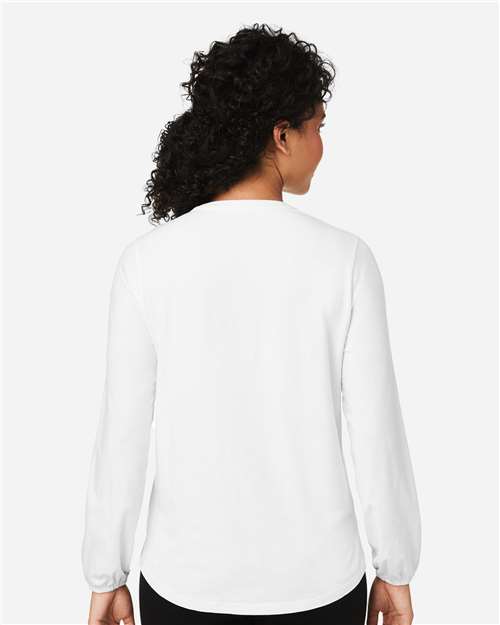 DP122W - Women's Raleigh Half-Placket Knit Top - Devon & Jones - Image 27