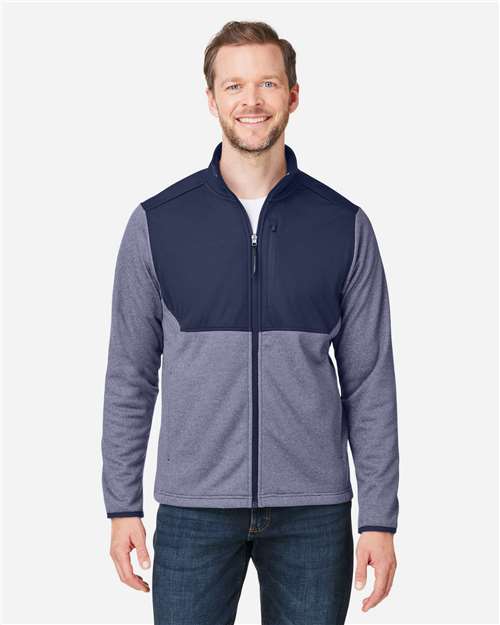 CE74 - Men's Venture Heathered Stripe Hybrid Jacket - CORE365 - Image 7